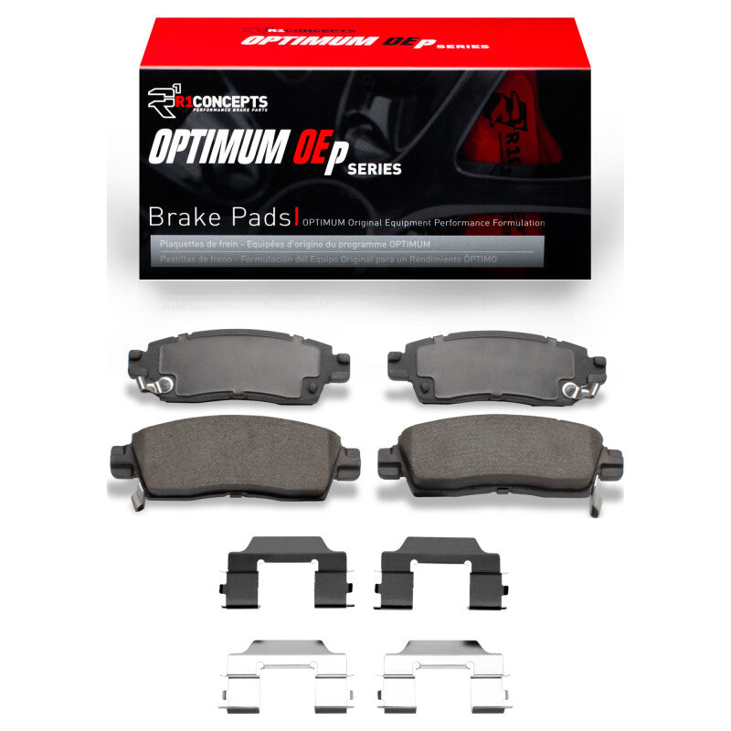 R1 Concepts R1 02-19 Buick Rainier Rear Optimum OE Brake Pads & Hardware Kit