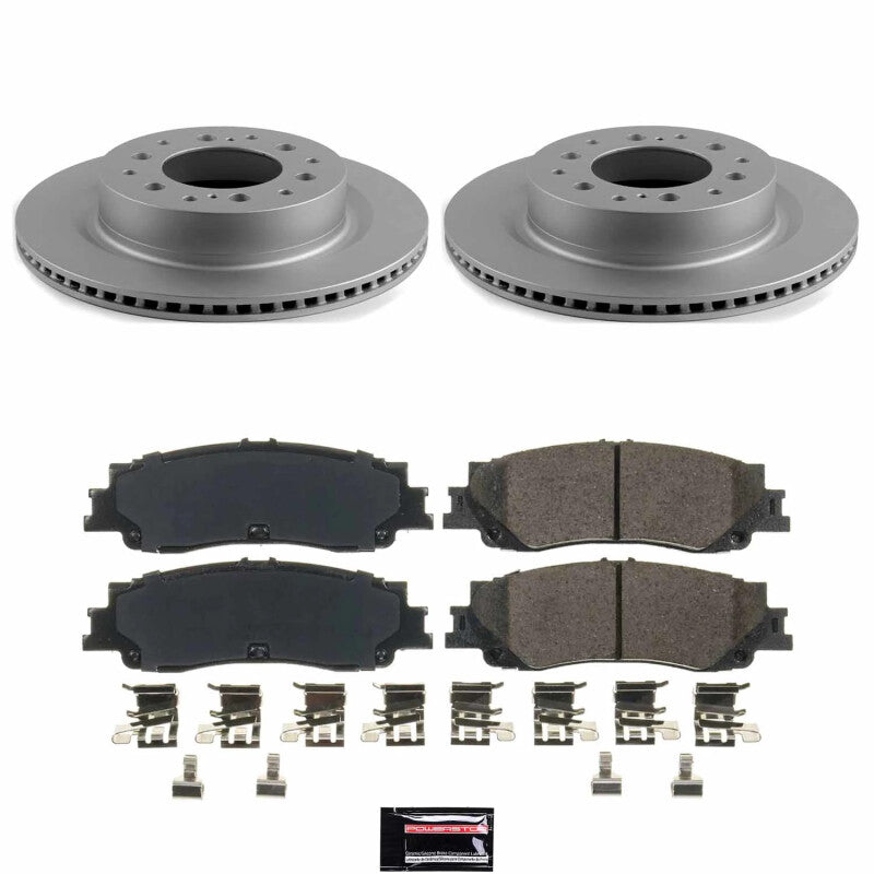 PowerStop Power Stop 23-24 Toyota Sequoia Rear Z17 Coated Brake Kit