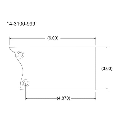 Peterson Fluid Systems Mount Blade Universal - Left Side