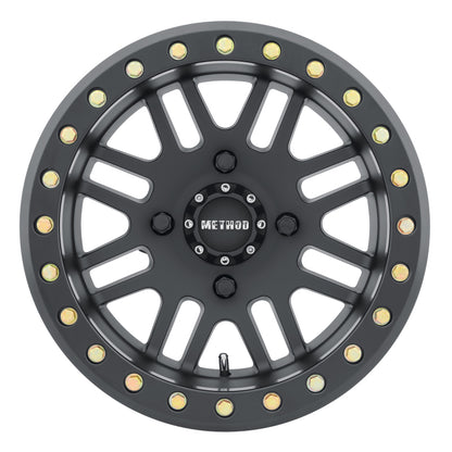 Method Wheels Method MR406 UTV Beadlock 15x10 / 5+5/-2mm Offset / 4x156 / 132mm CB Matte Black Wheel
