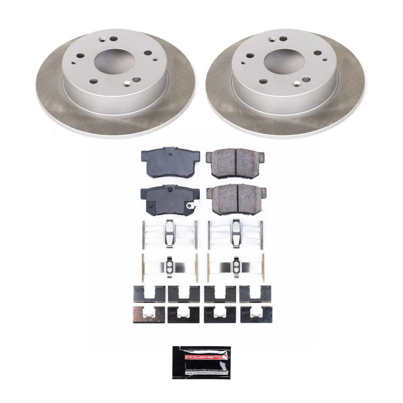 PowerStop Power Stop 04-05 Honda Civic Rear Semi-Coated Rotor Kit