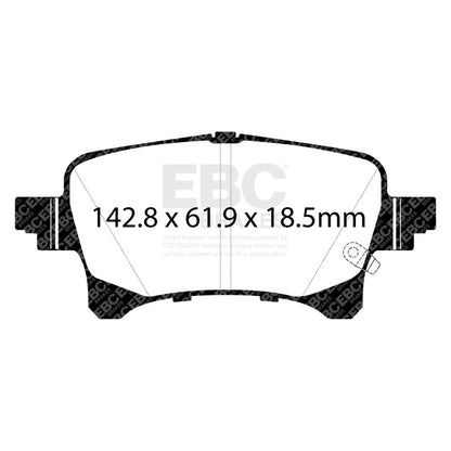 EBC 2019+ Jeep Gladiator 3.6L Ultimax Rear Brake Pads