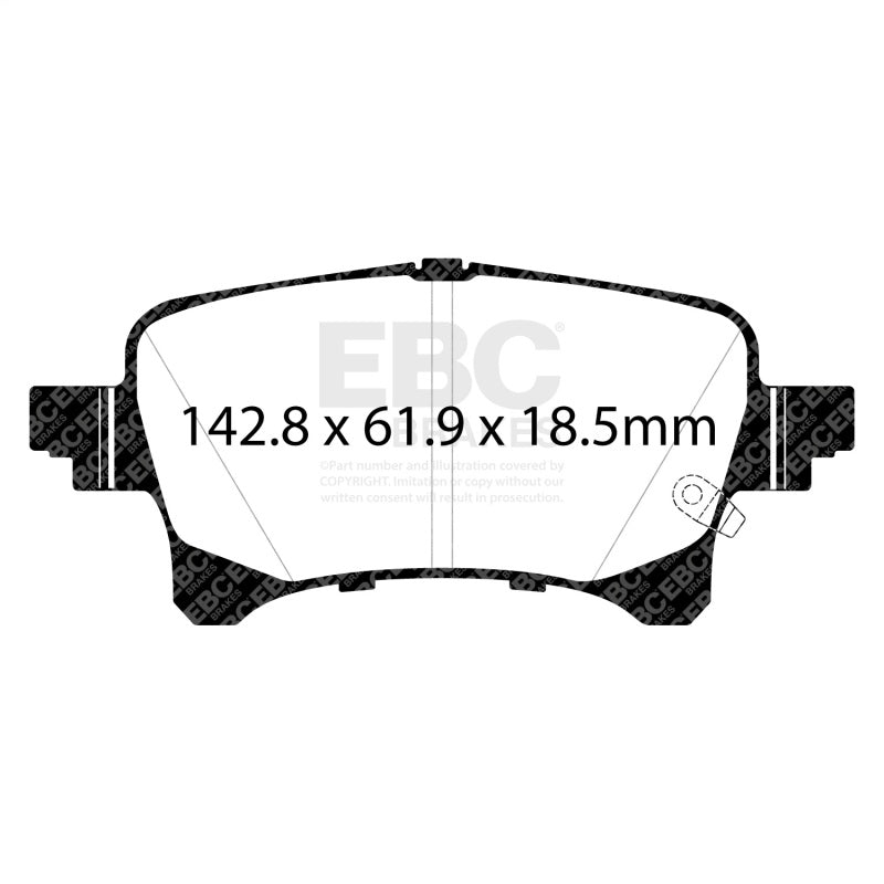 EBC 2019+ Jeep Gladiator 3.6L Yellowstuff Rear Brake Pads