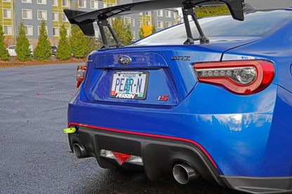 Perrin Performance PERRIN 13-25 Subaru BRZ / 13-20 Scion FRS & Toyota 86 / 22-25 GR86 Tow Hook Kit (Rear) - Neon Yellow