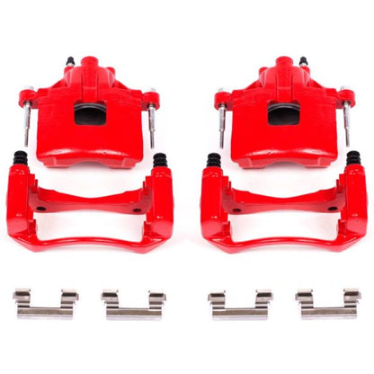 PowerStop Power Stop 00-05 Buick LeSabre Front Red Calipers w/Brackets - Pair