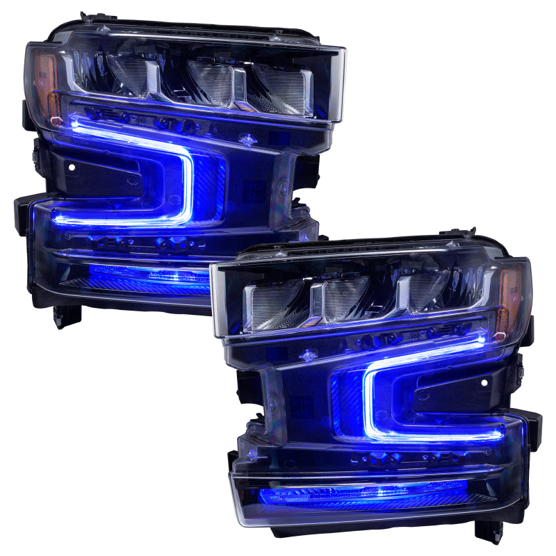ORACLE Lighting Oracle 19-21 Chevy Silverado 1500 RGB+W Headlight DRL Upgrade Kit - ColorSHIFT 2