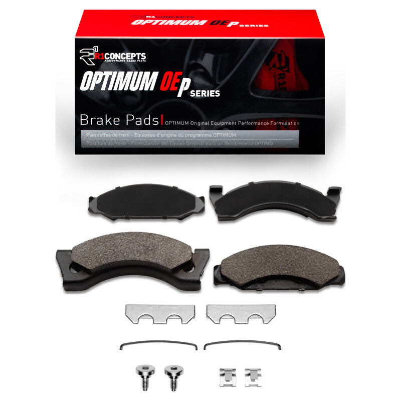 R1 Concepts R1 74-81 American Motors Gremlin Front Optimum OE Pads & Hardware Kit