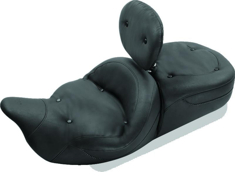 Mustang Motorcycle Mustang 08-21 Harley Electra Glide Std, Rd Glide, Rd King, Str Glide Touring 1PC Seat-Black