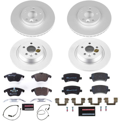 PowerStop Power Stop 12-15 Land Rover Range Rover Evoque Front & Rear Eurostop Brake Kit