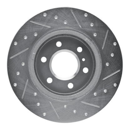R1 Concepts R1 06-09 Buick TERRAZA Rear Left Drilled & Slotted Silver Brake Rotor