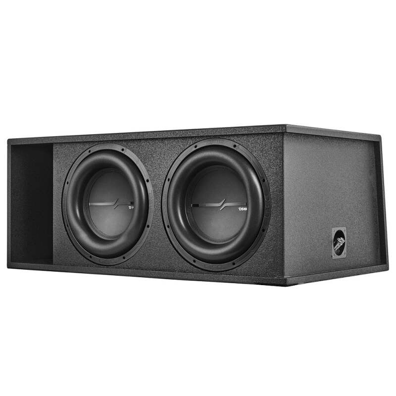 DS18 Dual 12in 2000 Watts RMS 2x ZXI12.4D Loaded Ported Enclosure w/ Subwoofer