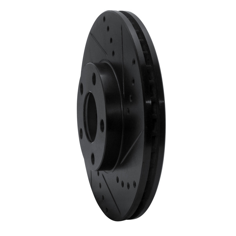 R1 Concepts R1 98-98 Volkswagen Passat (USA/Canada) Front Right Drilled & Slotted Black Brake Rotor