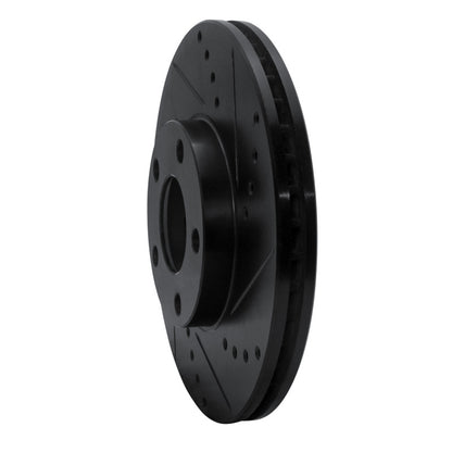 R1 Concepts R1 98-98 Volkswagen Passat (USA/Canada) Front Right Drilled & Slotted Black Brake Rotor