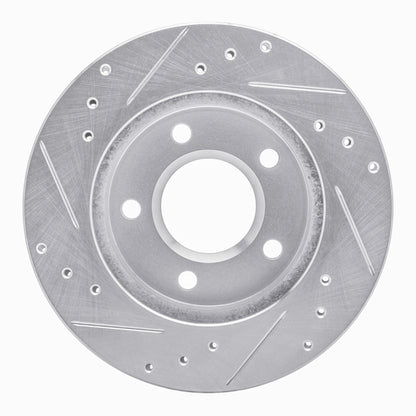 R1 Concepts R1 90-90 Pontiac 6000 Rear Right Drilled & Slotted Silver Brake Rotor