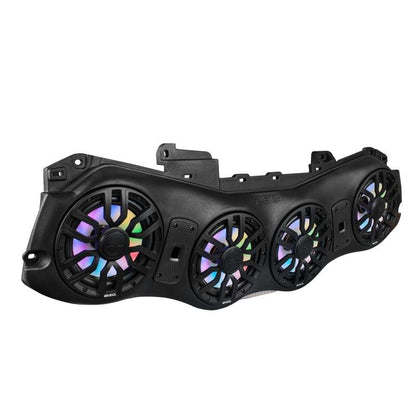 DS18 2024+ JL/JLU/JT Overhead Soundbar w/ Speakers (2 x NXL-IQ8/BK) and LEDs