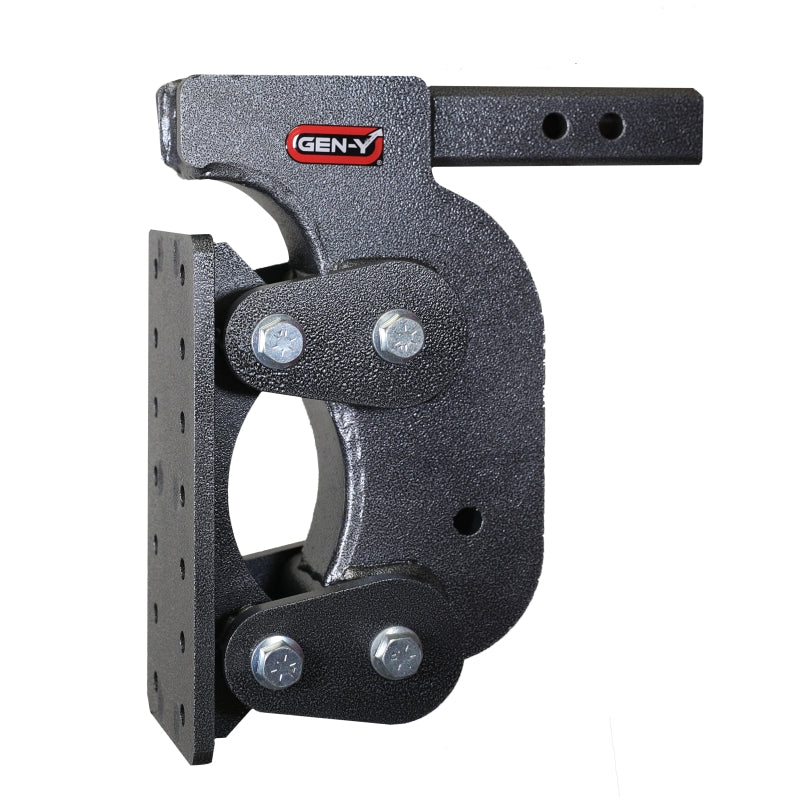 GEN-Y Hitch Gen-Y The Boss Torsion-Flex Pintle Plate 2in Shank 12.5in Drop 16K Hitch w/GH-0100 Stabilizer Kit