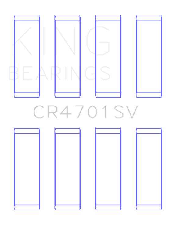 King Engine Bearings VW Czda Ea211 (Size +0.25mm) Connecting Rod Bearing Set