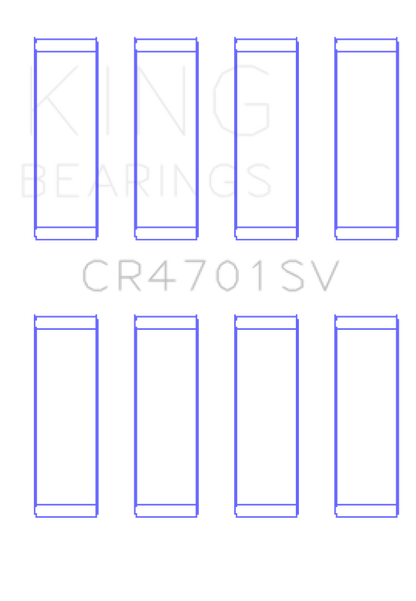 King Engine Bearings VW Czda Ea211 (Size +0.25mm) Connecting Rod Bearing Set