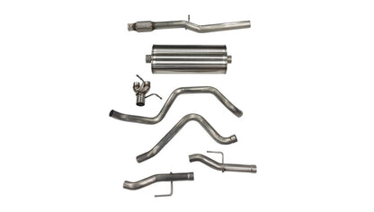 CORSA Performance Corsa 19-23 Chevy Silverado /GMC Sierra 6.2L Crew Cab Stnd Bed (157in) Cat-Back Dual Rear No Tip