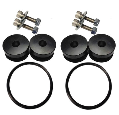 Torque Solution Billet Bumper Quick Release Kit Combo (Black): Universal