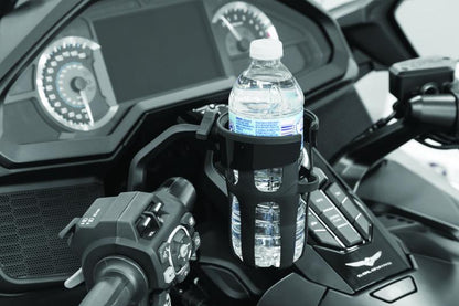 Kuryakyn Reflex Drink Holder Honda Goldwing DCT Handlebar Left Side Mount Black