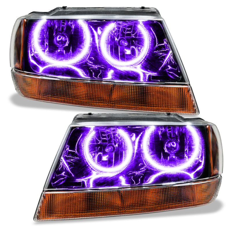 ORACLE Lighting Oracle 99-04 Jeep Grand Cherokee SMD HL - Black - ColorSHIFT