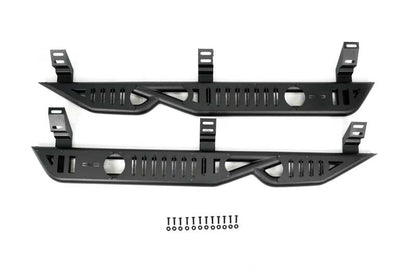 DV8 Offroad 24-25 Toyota Land Cruiser OE Plus Side Steps - Black Steel