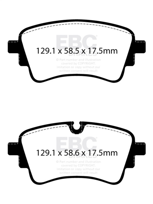 EBC 2020+ Audi A4 B9 2.0T Redstuff Rear Brake Pads