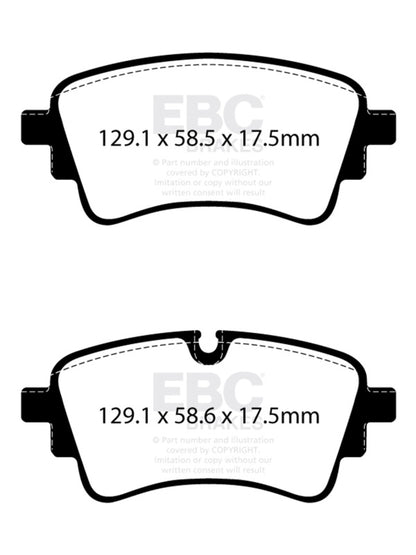 EBC 2020+ Audi A4 B9 2.0T Yellowstuff Rear Brake Pads