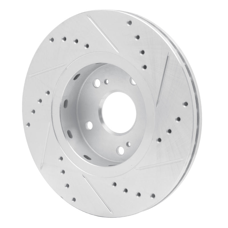 R1 Concepts R1 10-13 Suzuki Kizashi Front Left Drilled & Slotted Silver Brake Rotor