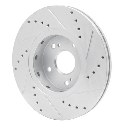 R1 Concepts R1 10-13 Suzuki Kizashi Front Left Drilled & Slotted Silver Brake Rotor