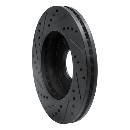 R1 Concepts R1 01-03 Hyundai Sonata Front Right Drilled & Slotted Black Brake Rotor