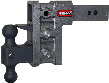 GEN-Y Hitch Gen-Y Mega Duty 2.5in Shank 6in Drop 3.5K TW 32K Hitch w/GH-0161 Dual-Ball/Pintle Lock