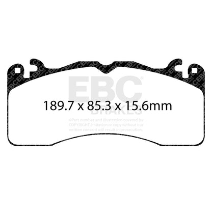 EBC Racing 2015+ Ford Mustang (6th Gen) RP-1 Race Front Brake Pads