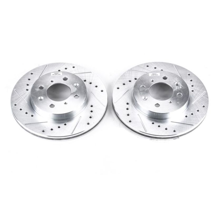 PowerStop Power Stop 97-05 Acura EL Front Evolution Drilled & Slotted Rotors - Pair
