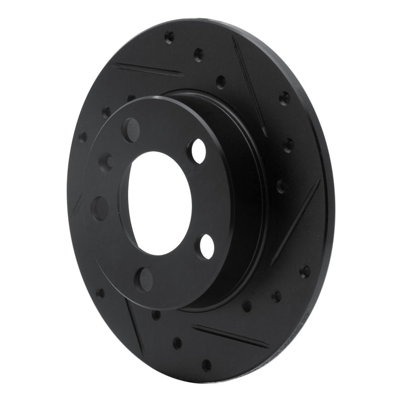 R1 Concepts R1 98-24 Audi A1 (Mexico) Rear Right Drilled & Slotted Black Brake Rotor