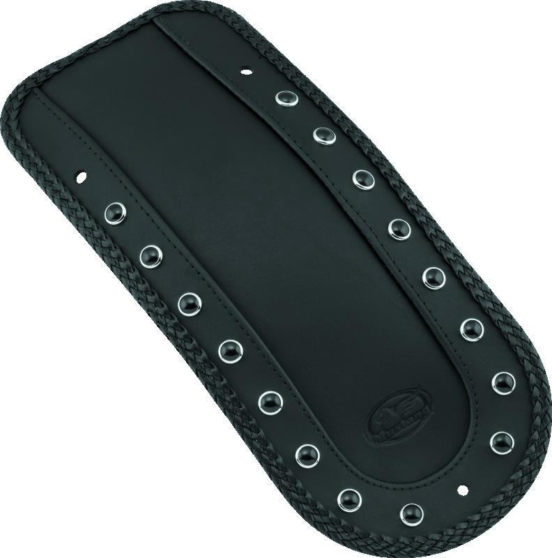Mustang Motorcycle Mustang 08-21 Harley FL Touring Fender Bib w/Blk Pearl w/Studs - Black