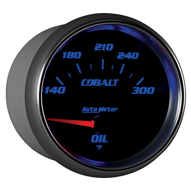 Autometer Cobalt 66.7mm 140-300 Degree F Electric Oil Temperature Gauge