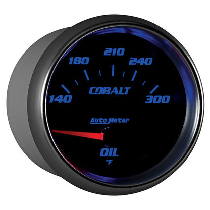 Autometer Cobalt 66.7mm 140-300 Degree F Electric Oil Temperature Gauge