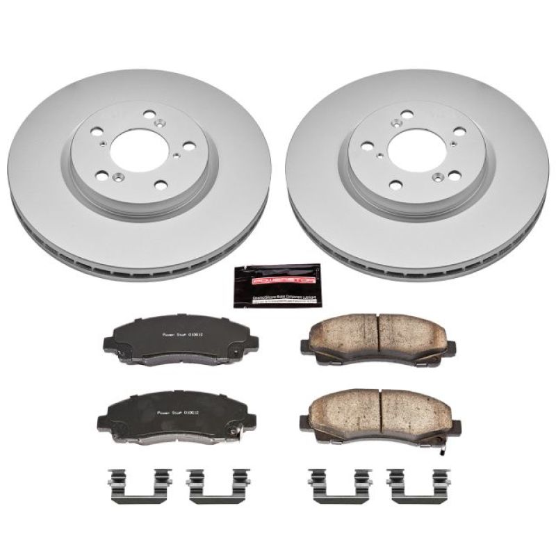 PowerStop Power Stop 06-11 Honda Ridgeline Front Z17 Evolution Geomet Coated Brake Kit