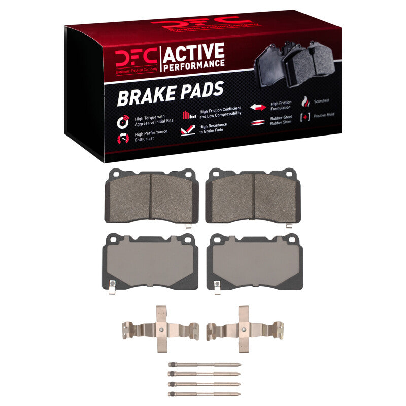 DFC 17-25 Acura Integra Front Active Performance Pads and Hardware Kit