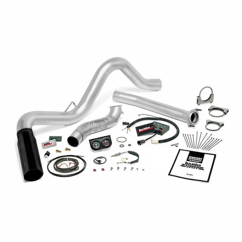 Banks Power 95.5-97 Ford 7.3L Auto Stinger System - SS Single Exhaust w/ Black Tip