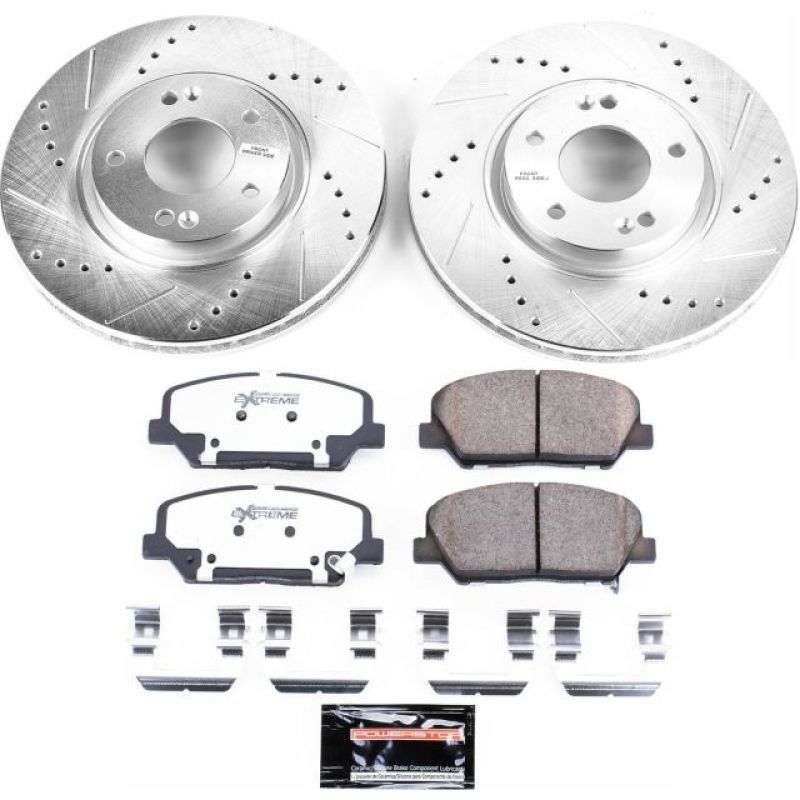 PowerStop Power Stop 13-15 Hyundai Veloster Front Z26 Street Warrior Brake Kit