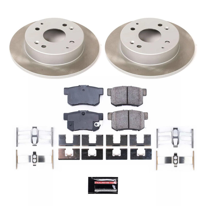 PowerStop Power Stop 91-97 Honda Accord Rear Semi-Coated Rotor Kit