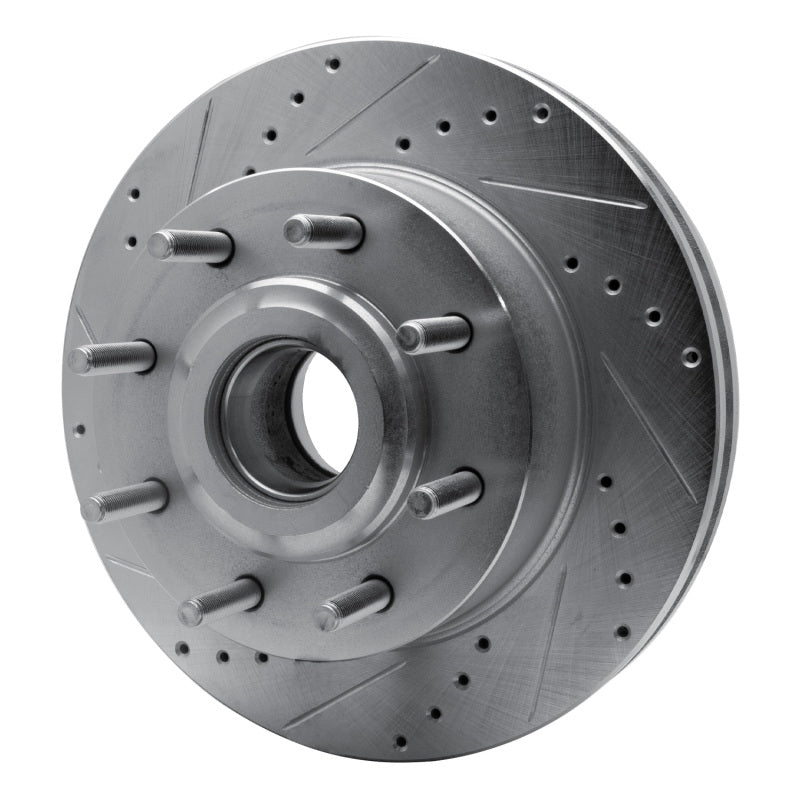R1 Concepts R1 06-12 Ford F-250 2WD (Super Duty) Front Left Drilled & Slotted Silver Brake Rotor
