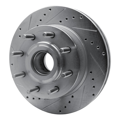 R1 Concepts R1 06-12 Ford F-250 2WD (Super Duty) Front Left Drilled & Slotted Silver Brake Rotor