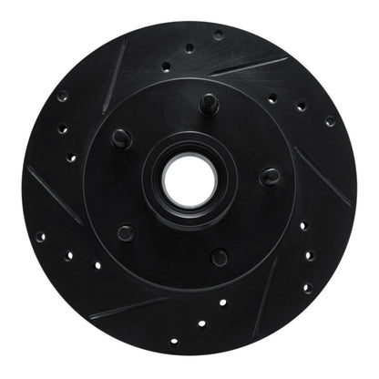R1 Concepts R1 78-78 Buick Regal Front Left Drilled & Slotted Black Brake Rotor
