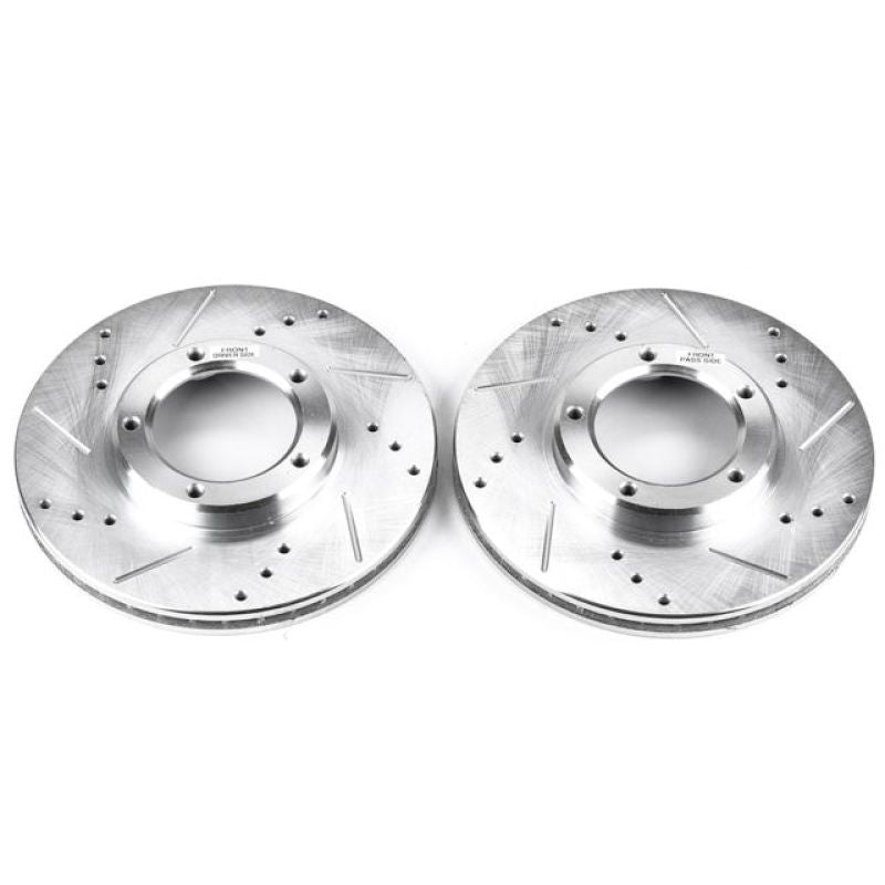 PowerStop Power Stop 95-04 Toyota Tacoma Front Evolution Drilled & Slotted Rotors - Pair