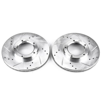 PowerStop Power Stop 95-04 Toyota Tacoma Front Evolution Drilled & Slotted Rotors - Pair