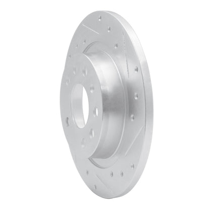 R1 Concepts R1 03-11 Cadillac BLS (Mexico) Rear Right Drilled & Slotted Silver Brake Rotor